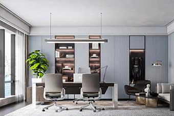 山东轻奢风格-书房