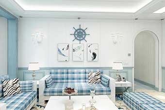山东地中海风格-客厅