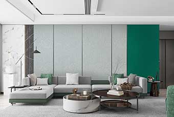 山东轻奢风格-客厅