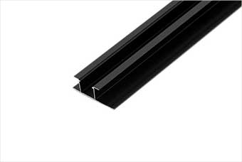 山东航空纤维墙咔铝合金带灯中条（哑黑氧化）